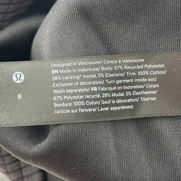 Lululemon Gray Ribbed Softstreme Slim Fit Ribbed Tank Dress - Picture 10 of 11